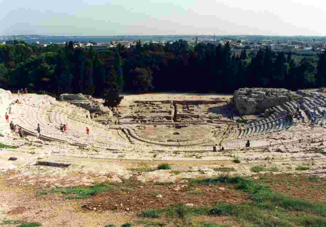 Das griechische Amphitheater in Siracusa