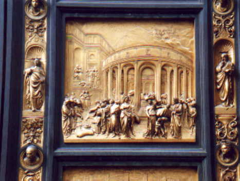 Pforte des Baptisteriums in
                Florenz