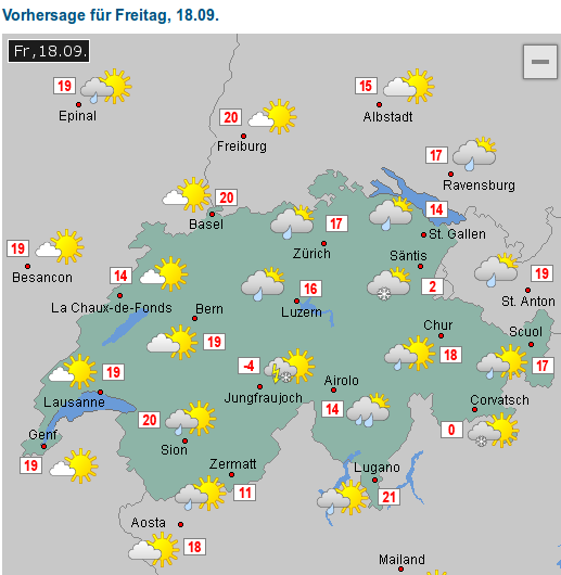 Wetter Freitag